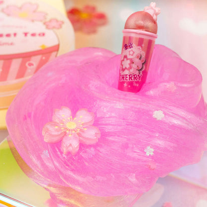 Kawaii Slime Sakura Sweet Tea Clear Slime