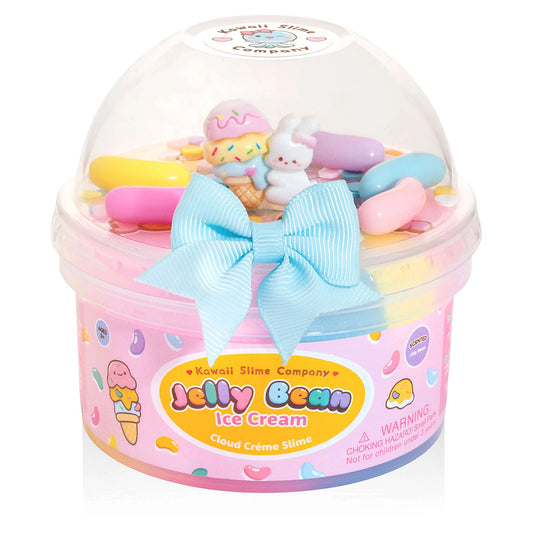 Jelly Bean Ice Cream Cloud Slime - Kawaii Slime Signature Dome