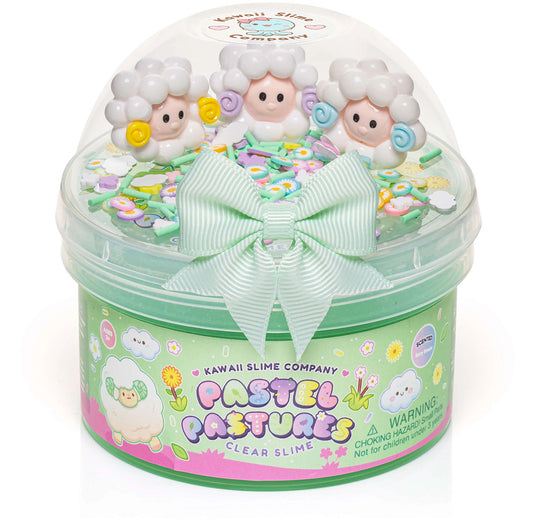 Pastel Pastures Clear Slime - Kawaii Slime Signature Dome