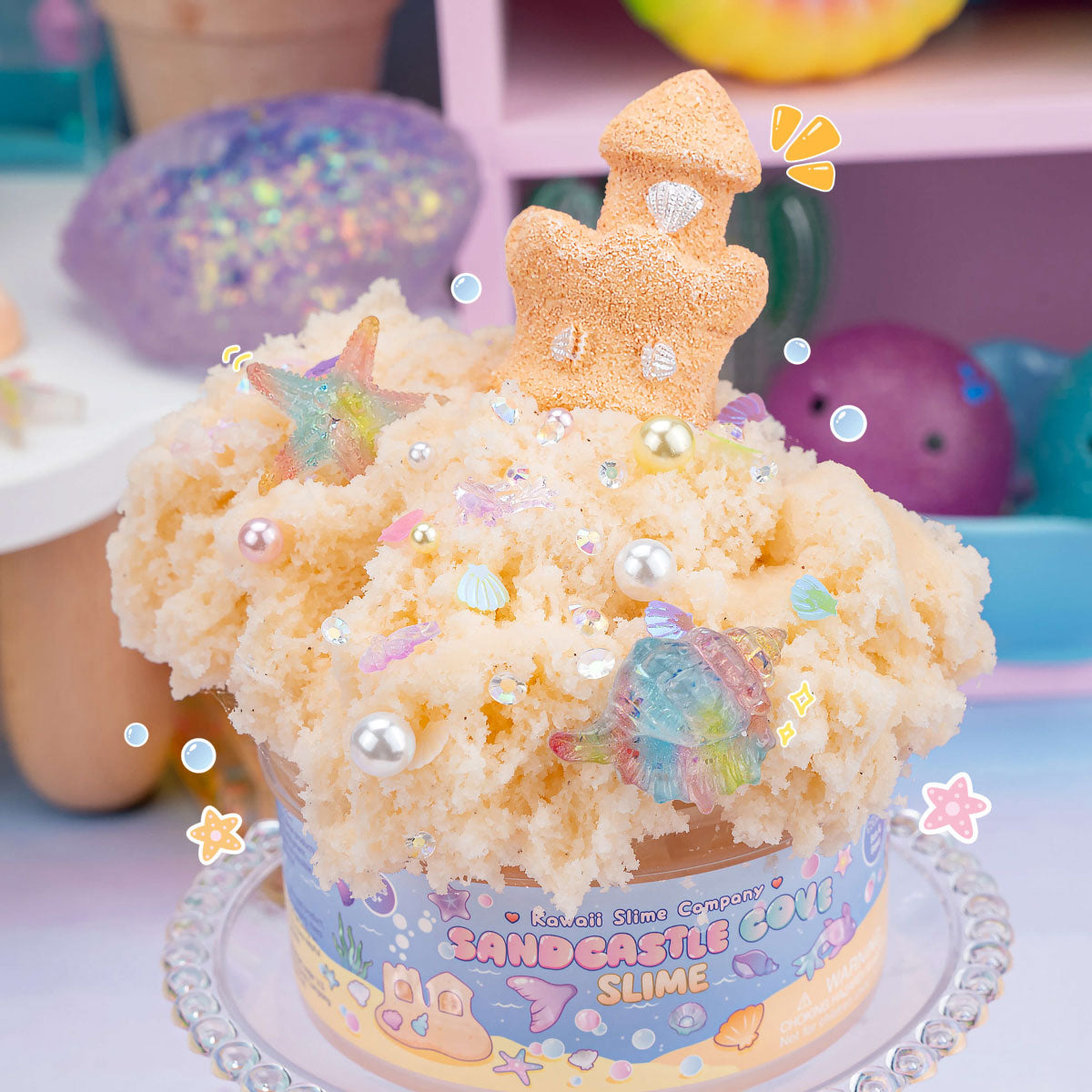 Sandcastle Cove Slime - Kawaii Slime Signature Dome