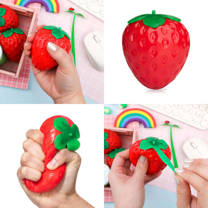 Kawaii Slime Co. Strawberry Shaped Sensory Squishy Toy