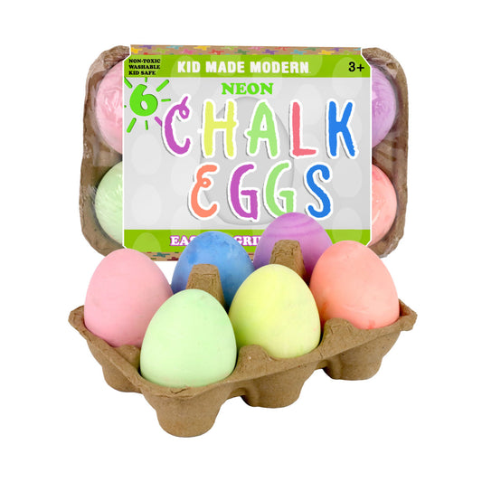 Kid Made Modern Neon Chalk Eggs