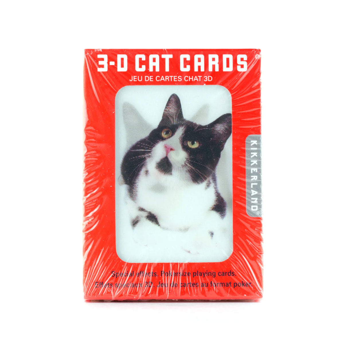 Kikkerland 3D Lenticular Cat Playing Cards