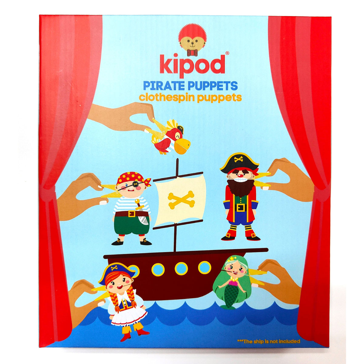 Kipod Wooden Clothespin Puppets - Pirates