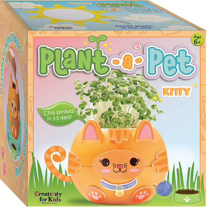 Box for Plant-a-Pet Kitty chia garden kit by Creativity for Kids.