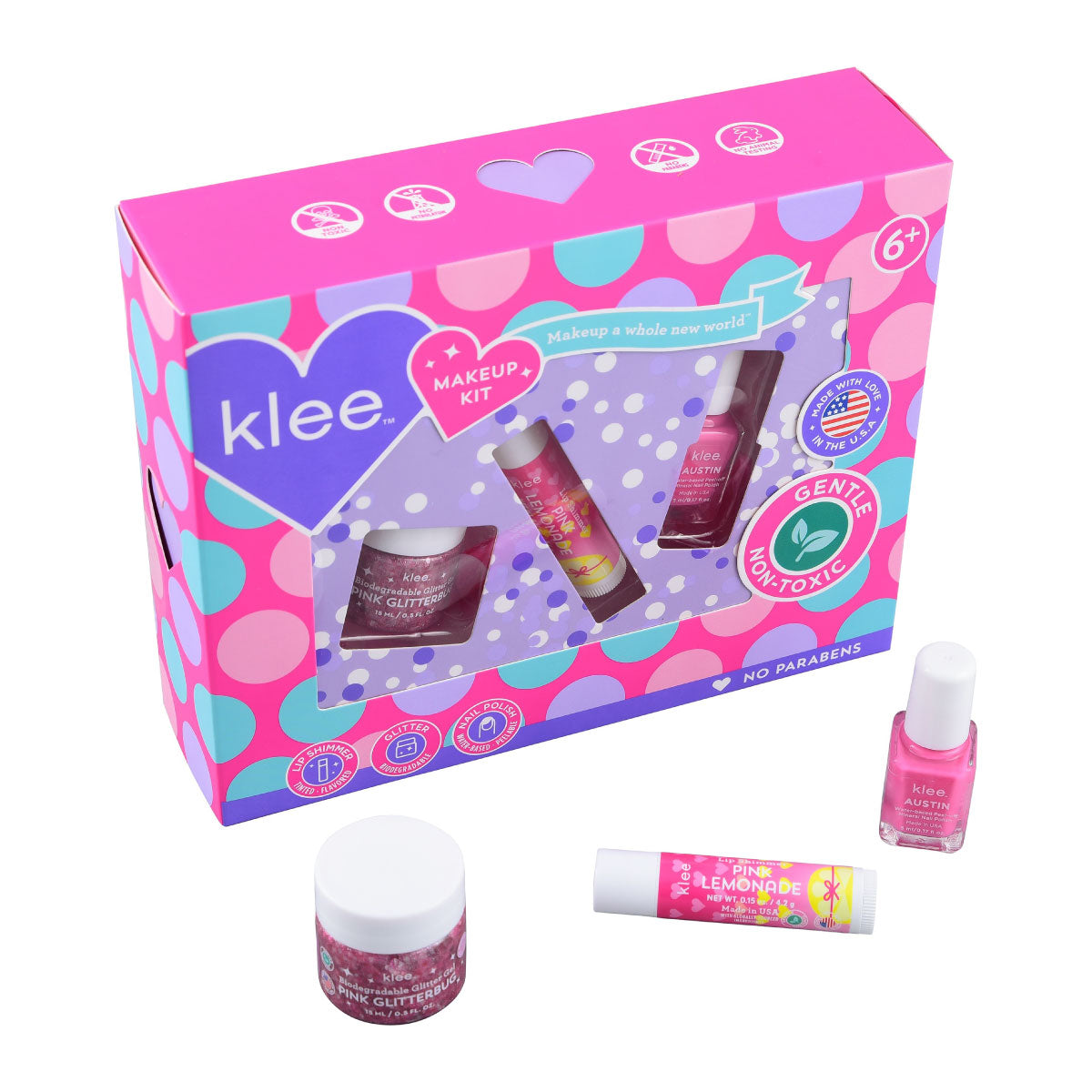 Klee Pink Sugar Swirls with Bioglitter Gel