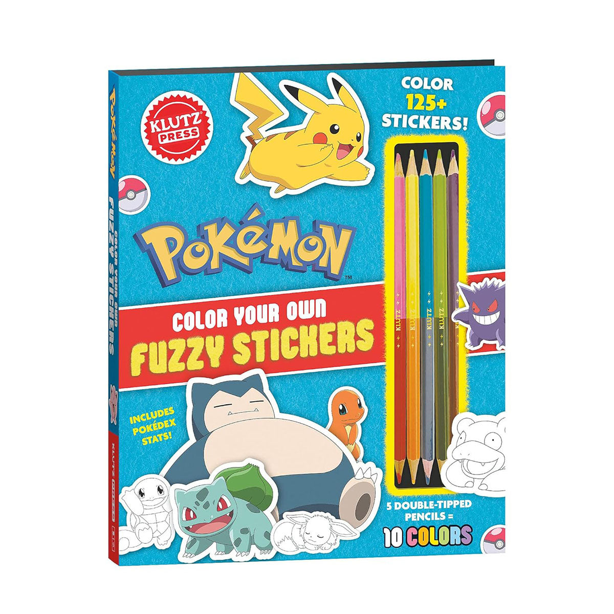 Klutz Pokémon Color Your Own Fuzzy Stickers