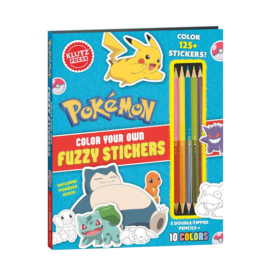 Klutz Pokémon Color Your Own Fuzzy Stickers