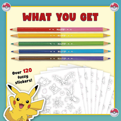 Klutz Pokémon Color Your Own Fuzzy Stickers