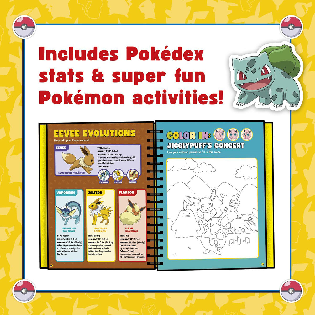 Klutz Pokémon Color Your Own Fuzzy Stickers