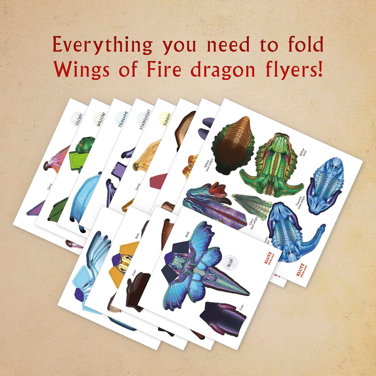 Klutz Wings of Fire Folded Flyers