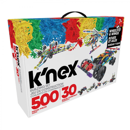 KNEX Classic 500 Piece Wings and Wheels Set