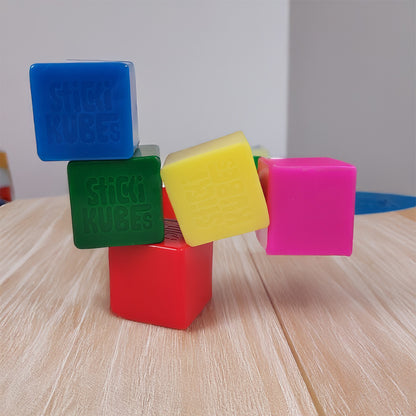 Stick and Stack the Jumbo StickiKubes!