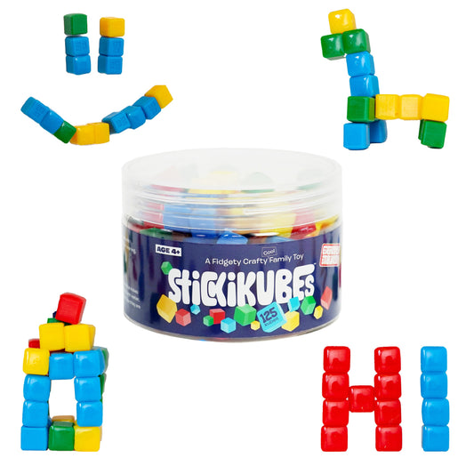 StickiKubes 125 Cube Tub - Rainbow Colors