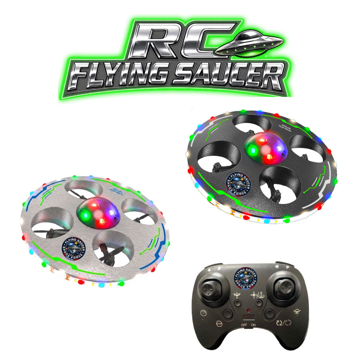 Leading Edge RC Flying Saucer Gyro Drone