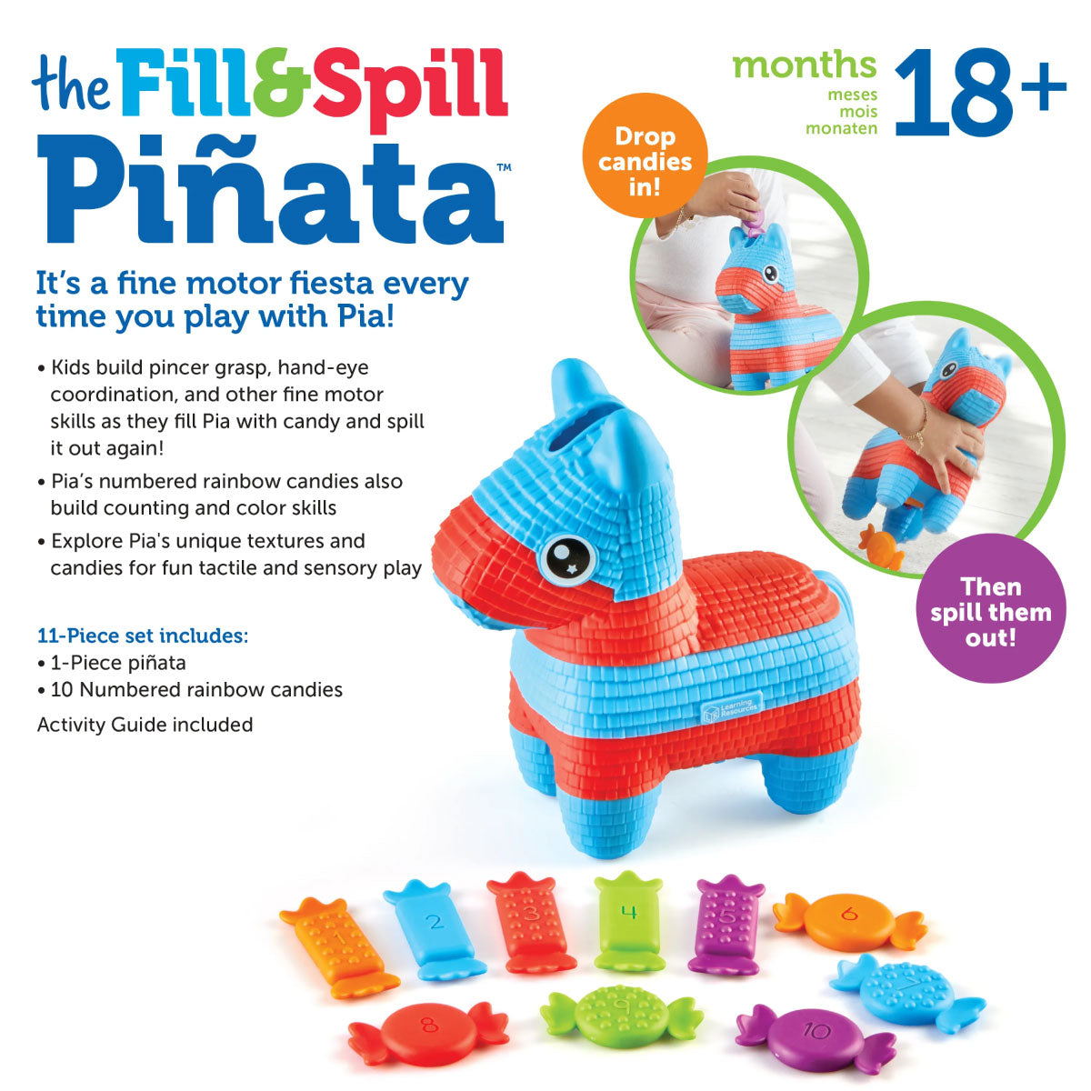 Learning Resources Pia the Fill and Spill Pinata