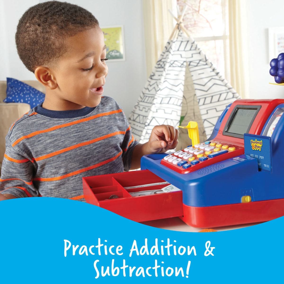 Learning Resources Pretend & Play Electronic Teaching Cash Register