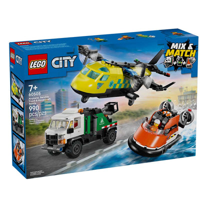 LEGO - CITY Mix & Match Airplane, Service Truck and Hovercraft Remix