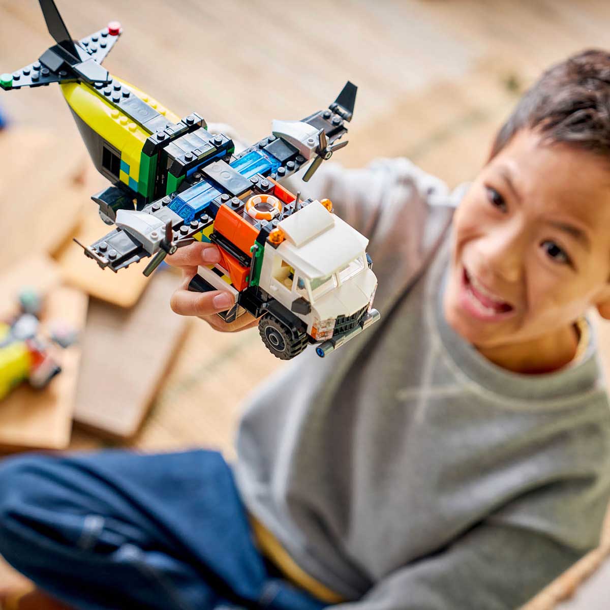 LEGO - CITY Mix & Match Airplane, Service Truck and Hovercraft Remix
