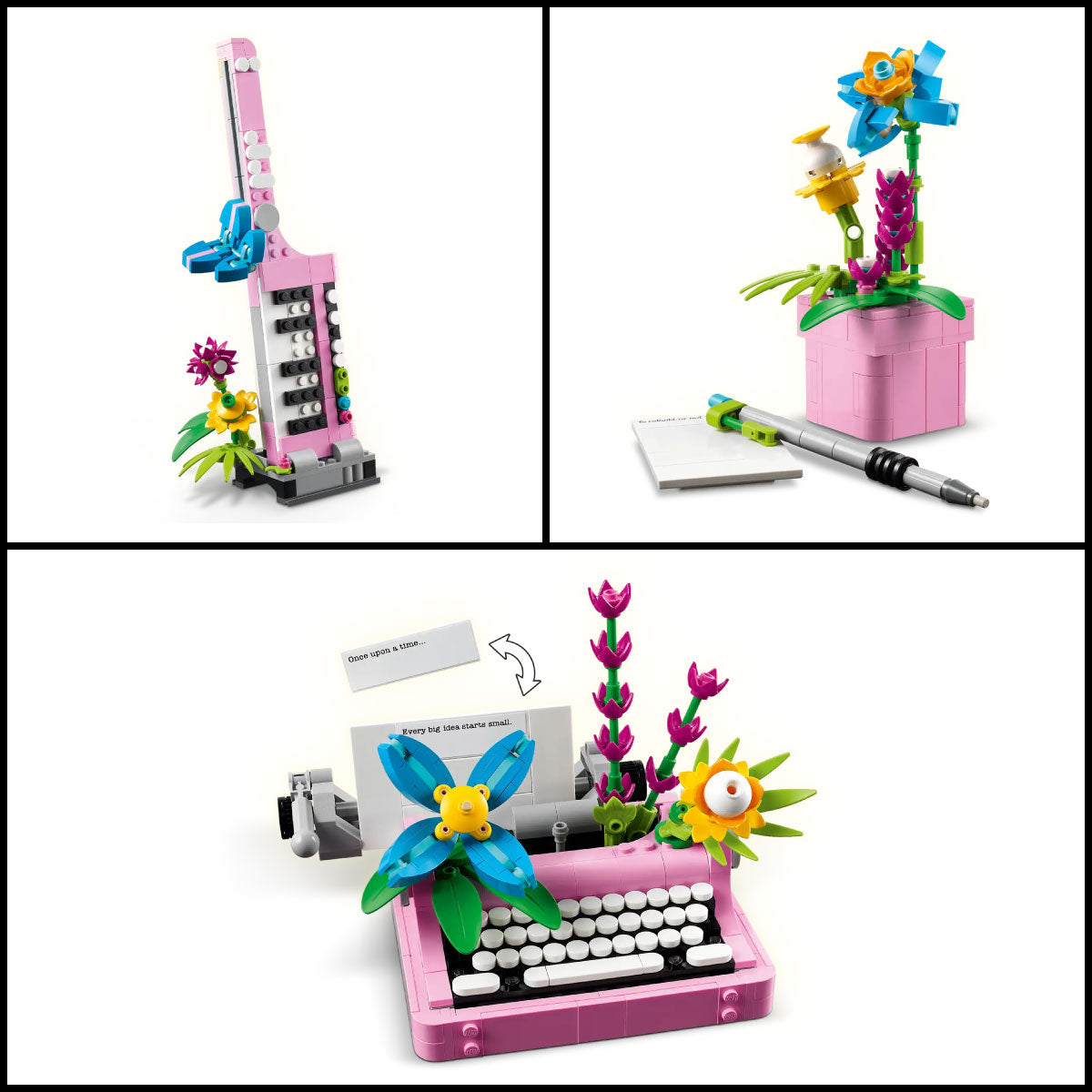 LEGO Creator 3 in 1 Typewriter with Flowers