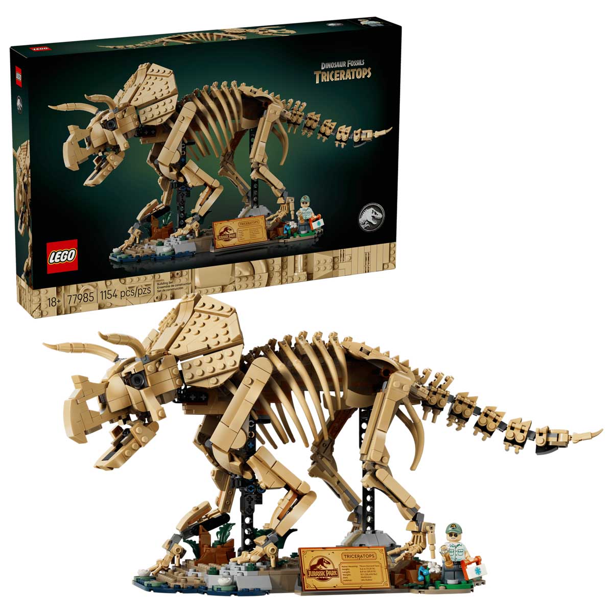 LEGO JURASSIC WORLD Dinosaur Fossil Triceratops