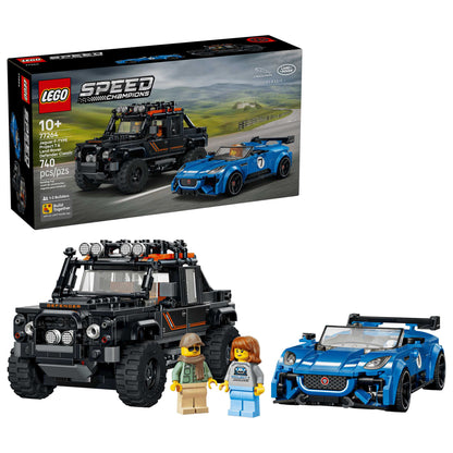 LEGO SPEED CHAMPIONS Jaguar Project 7 & Land Rover Defender