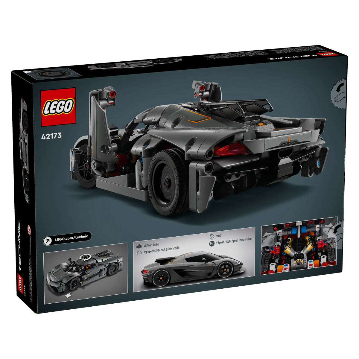 LEGO Technic Koenigsegg Jesko Absolut Grey Hypercar