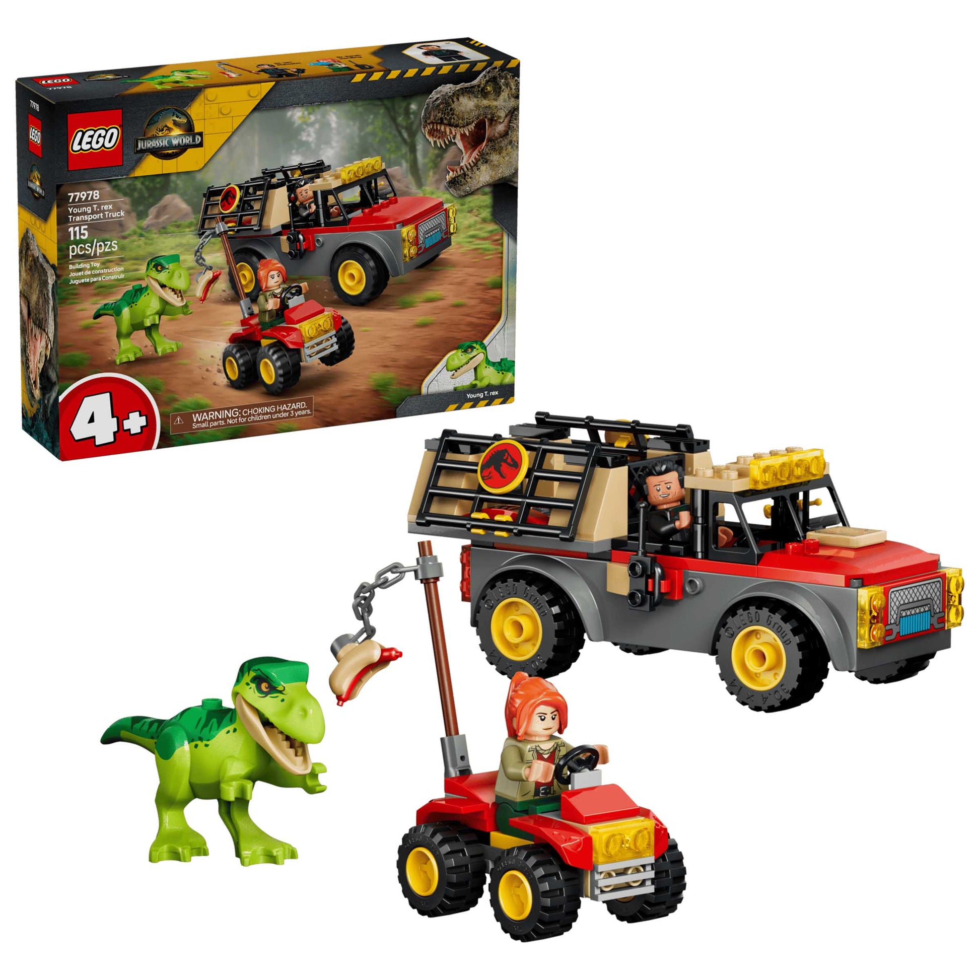 LEGO JURASSIC WORLD Young T. rex Transporter Truck