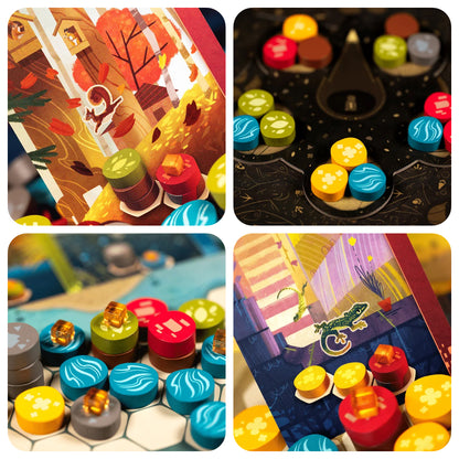 Libellud Harmonies Board Game components with cards