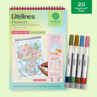 Lifelines FlowArt - Trace-By-Line - Brunch in Bloom