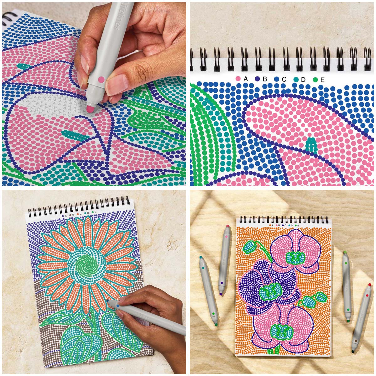 Lifelines FlowArt - Dot-By-Letter - Botanicals