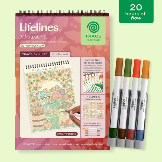 Lifelines FlowArt - Trace-By-Line - Fall Harvest