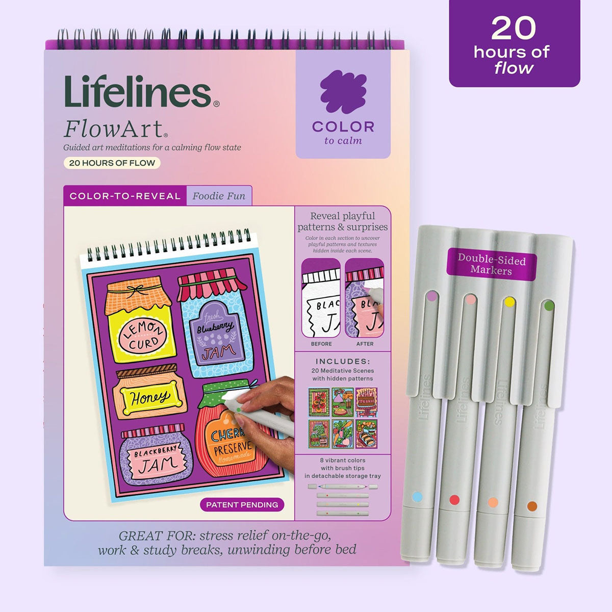 Lifelines FlowArt - Color to Reveal - Foodie Fun