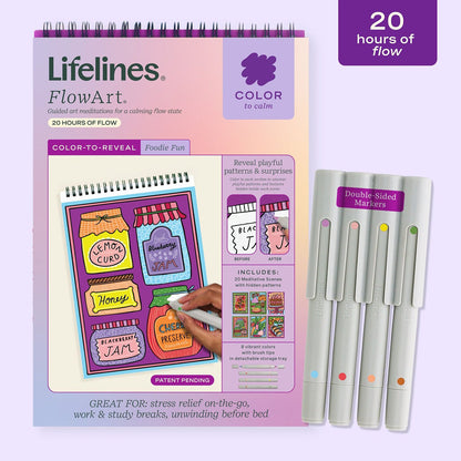 Lifelines FlowArt - Color to Reveal - Foodie Fun