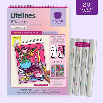 Lifelines FlowArt - Color to Reveal - Fragrant Blooms with Scented Markers