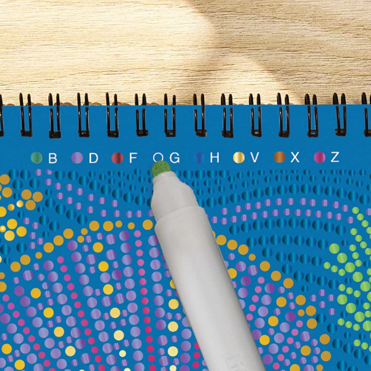 Lifelines FlowArt - Dot-by-Letter with Metallic Ink - Into the Deep