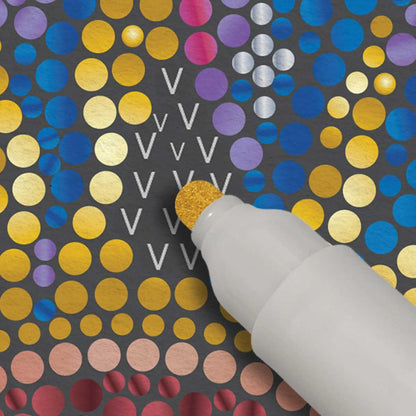 Lifelines FlowArt - Dot-by-Letter with Metallic Ink - Into the Galaxy