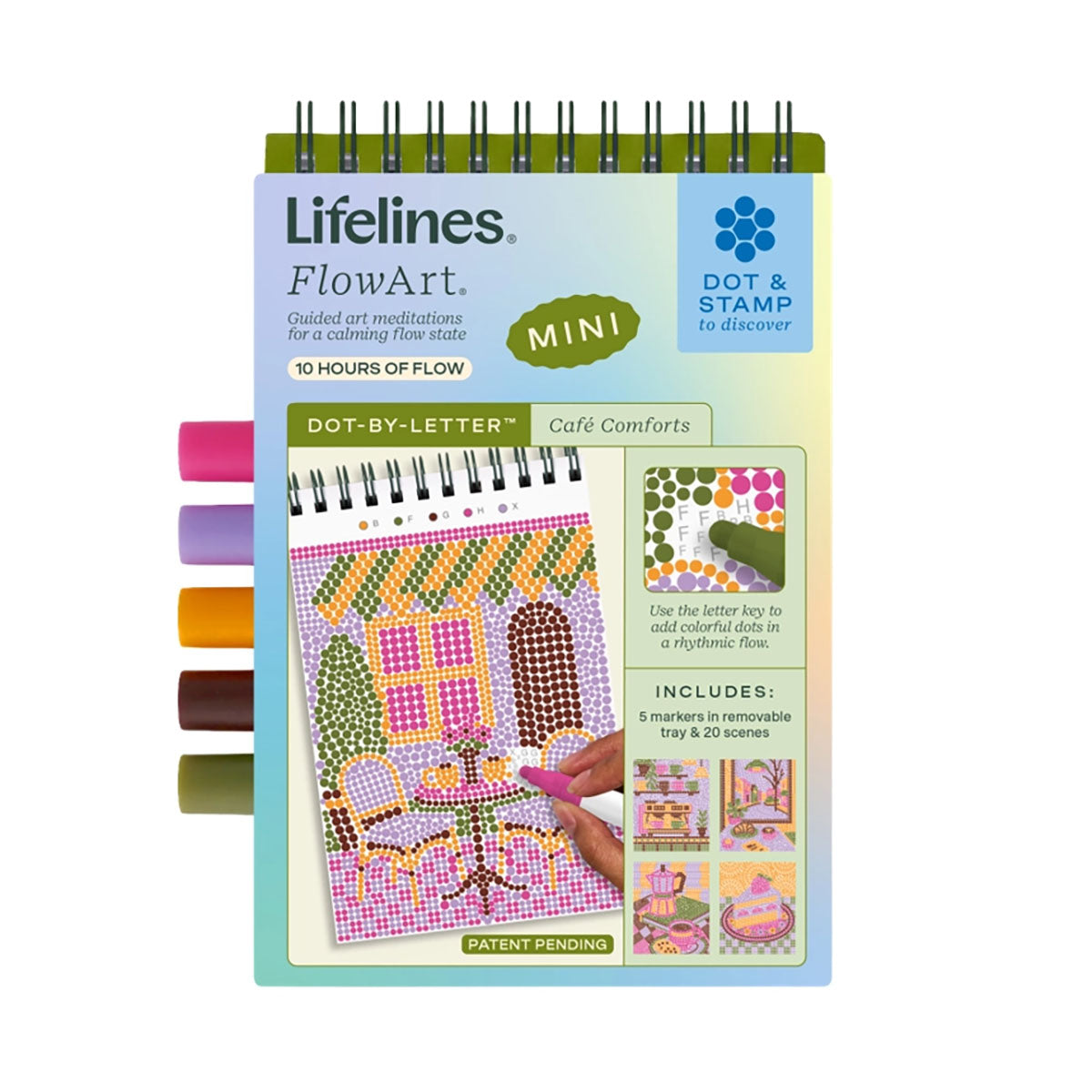 Cafe Comforts Lifelines FlowArt - Mini Dot-By-Letter 