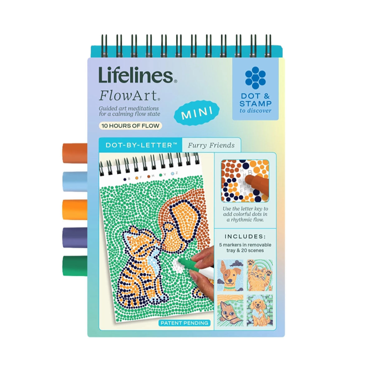 Furry Friends Lifelines FlowArt - Mini Dot-By-Letter