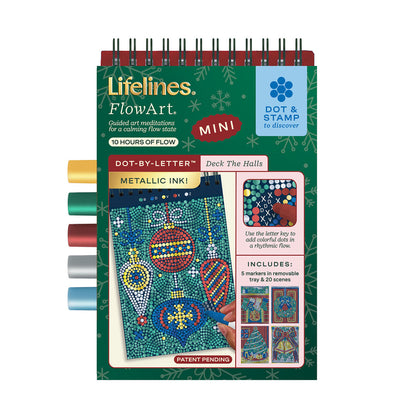 Lifelines FlowArt - Dot-By-Letter - Winter Holiday Mini Theme Deck the Halls