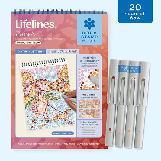 Lifelines FlowArt - Dot-By-Letter - Strolling though Fall