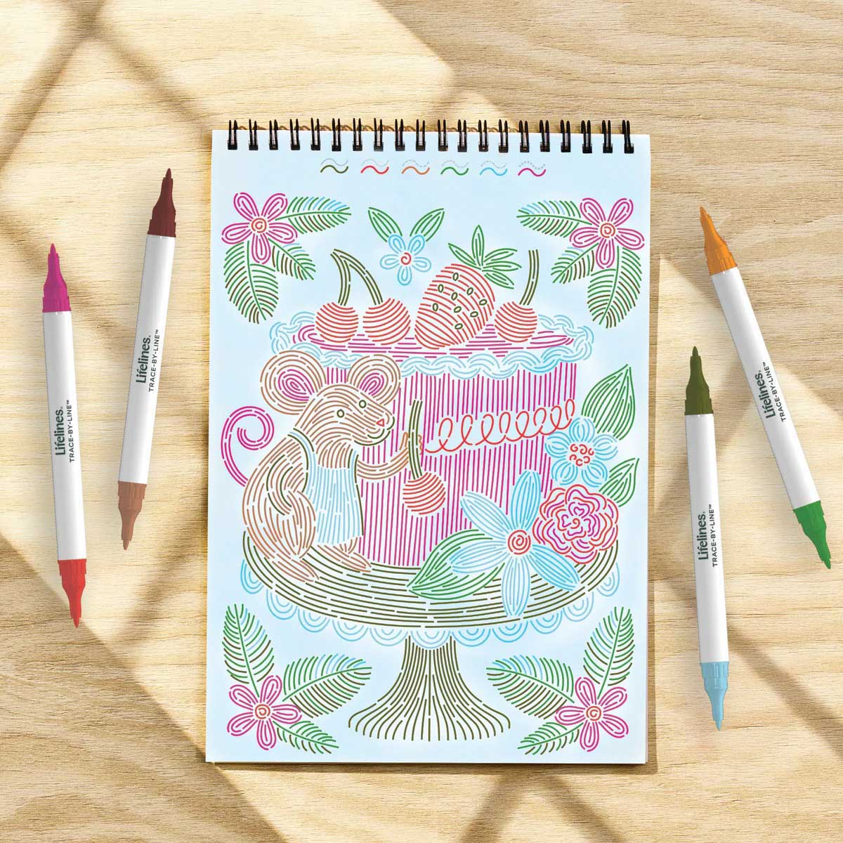 Lifelines FlowArt - Trace-by- Line - Woodland Whimsy
