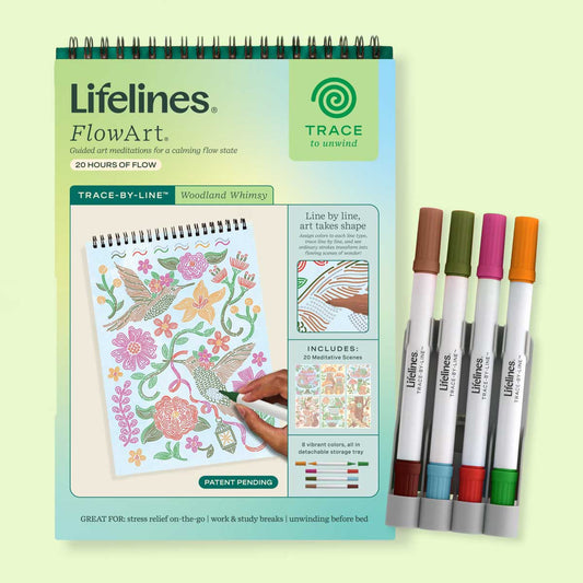 Lifelines FlowArt - Trace-by- Line - Woodland Whimsy