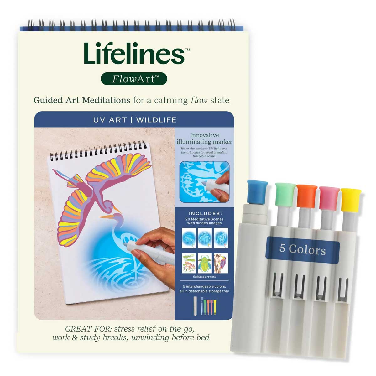 Lifelines FlowArt - UV Art - Wildlife