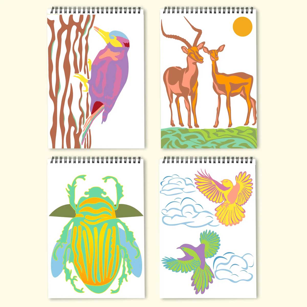 Lifelines FlowArt - UV Art - Wildlife