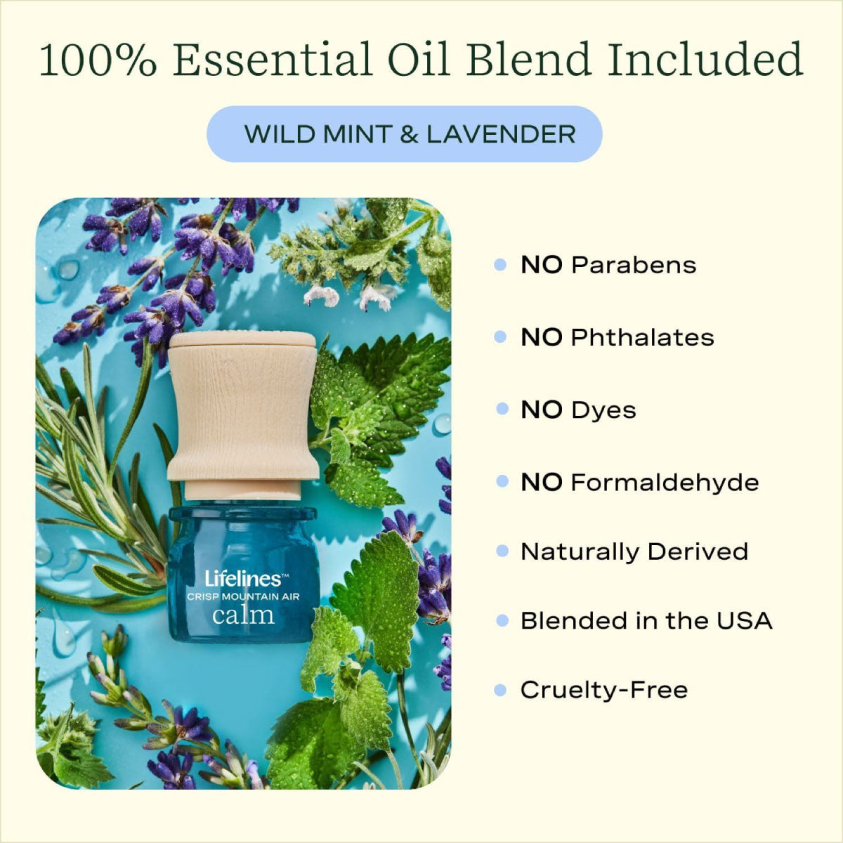 Lifelines Essential Oil Blend Crisp Mountain Air Calm