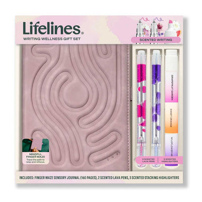 Lifelines Journal Wellness Gift Set - Pink