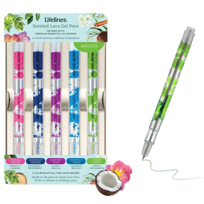 Lifelines Lifelines Scented Lava Gel Pens, Brights 5 pk