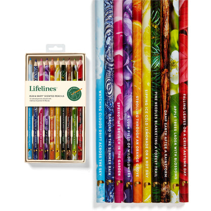 Lifelines Rub & Sniff Scented Colored Pencils - 10 pack