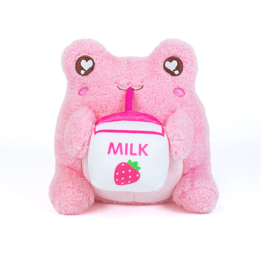 Strawberry Milk Sippin' Wawa Froggie by Cuddle Barn.